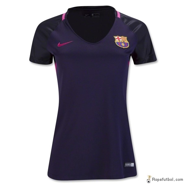 Camiseta Barcelona Replica Segunda Ropa Mujer 2016/17 Purpura